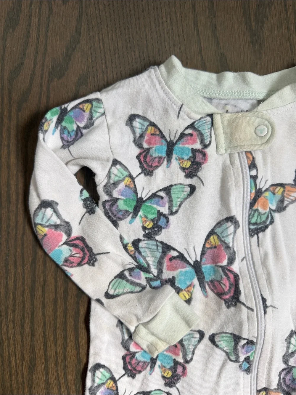 Burt’s Bees Baby Butterfly Footed Sleeper – 12M